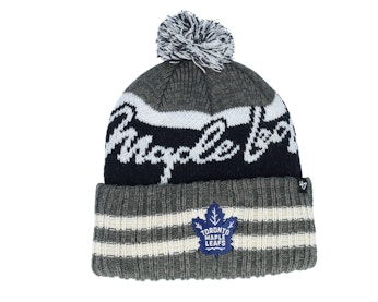 Toronto Maple Leafs Hyperbolic 47 Cuff Beanie Charcoal/White/Black