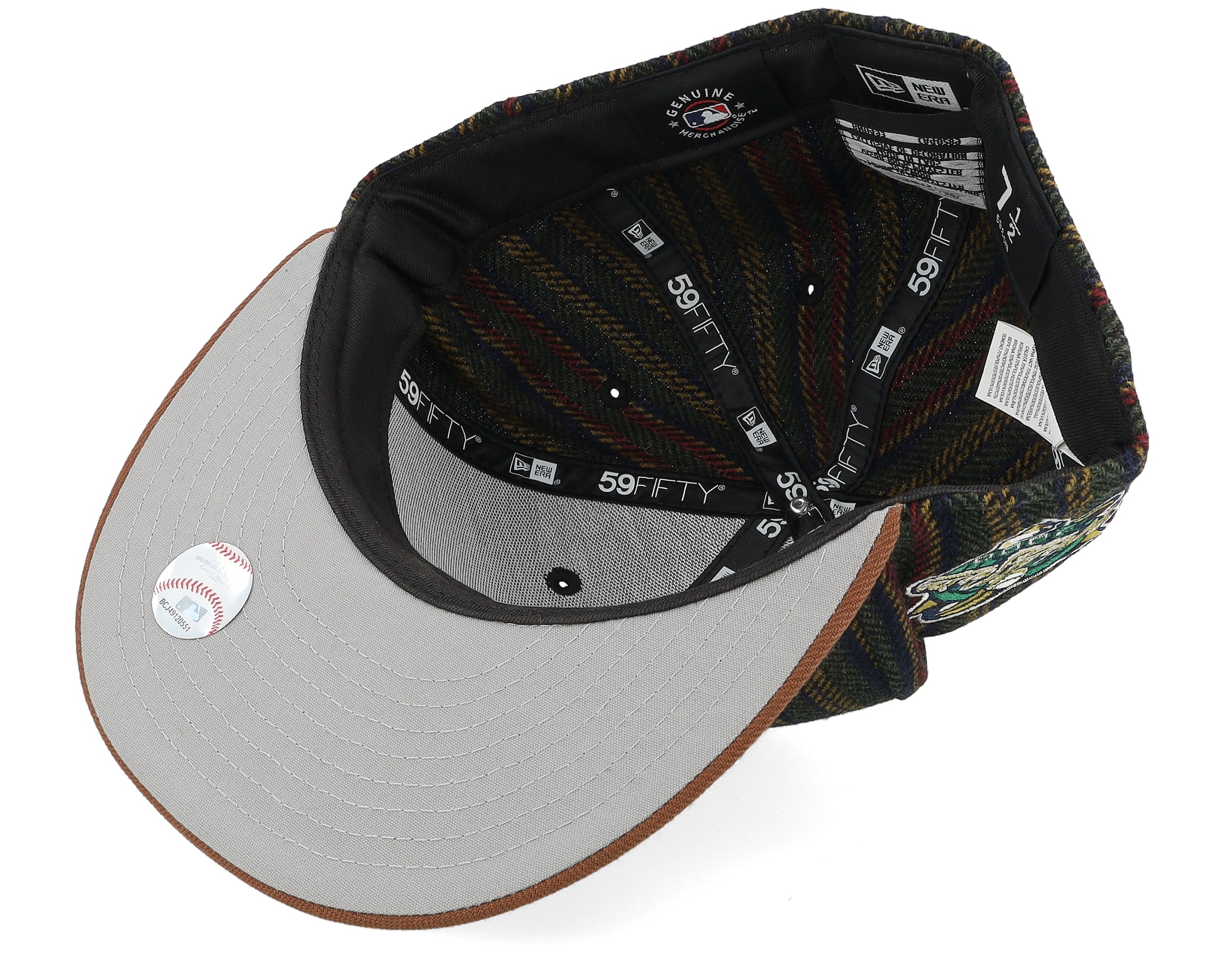 【New Era】★MLB New York Yankees Vintage Herringbone Cap★ Men's New Era Brown New York Yankees Vintage Herringbone