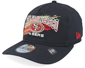 San Francisco 49ers Throwback Brush Black Strapback