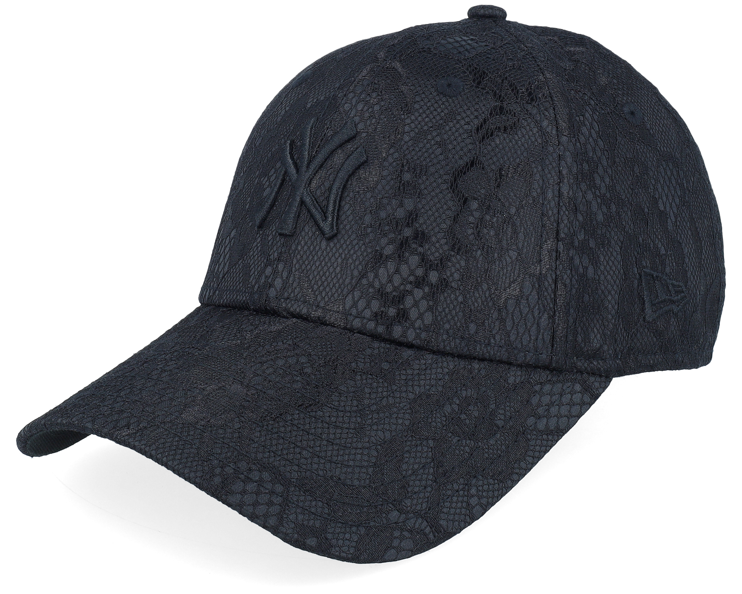 New York Yankees Womens Lace 9FORTY Black Adjustable