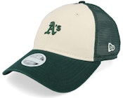 Oakland Athletics Womens 9TWENTY Light Teracotta/Dark Green Trucker