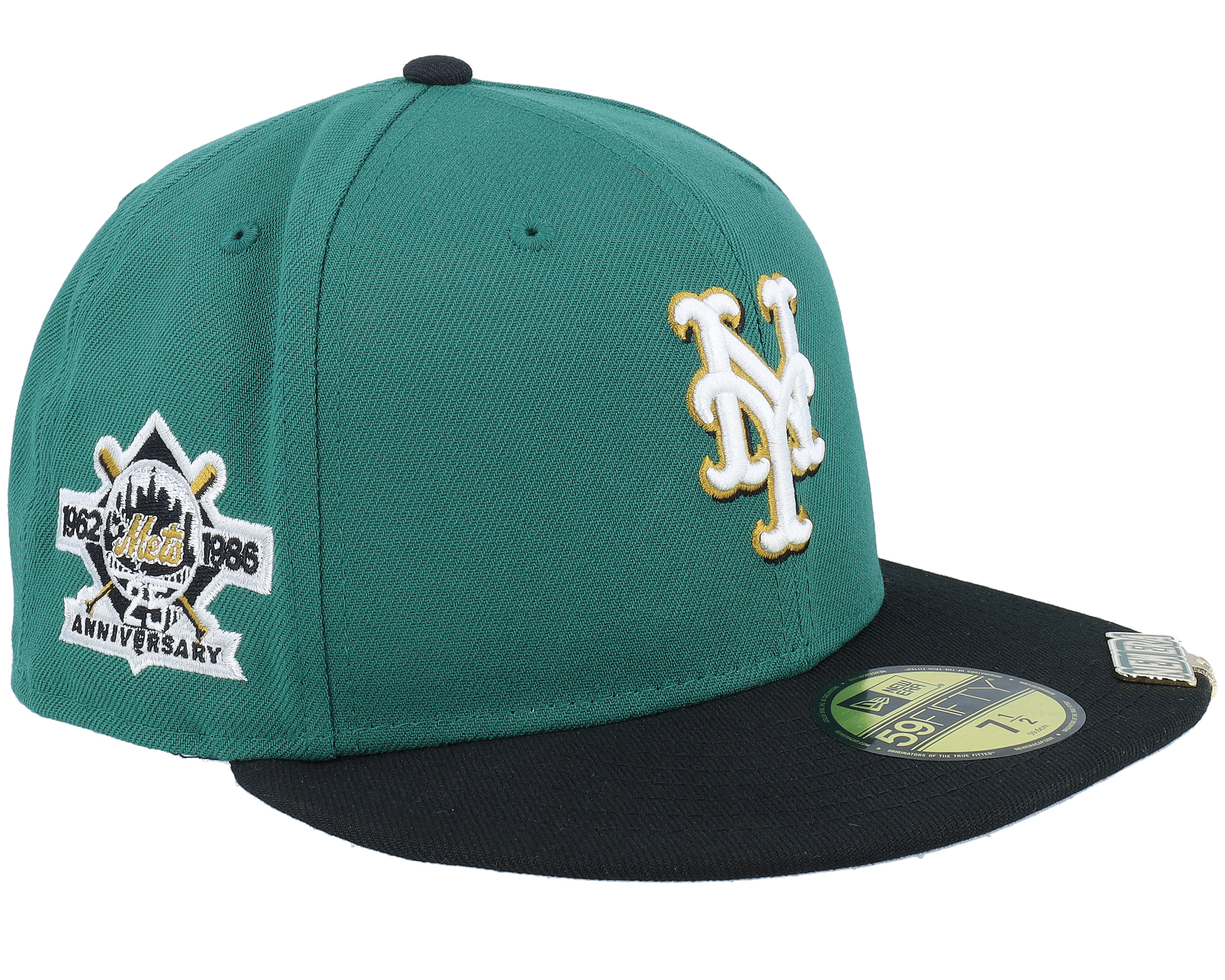 New York Mets Visor Clip 59FIFTY Emerald Green/Black Fitted