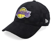Los Angeles Lakers Tonal Check 9FORTY Black Adjustable
