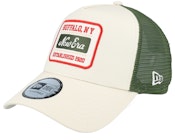 Patch Buffalo NY Off White/Forrest Green A-Frame Trucker