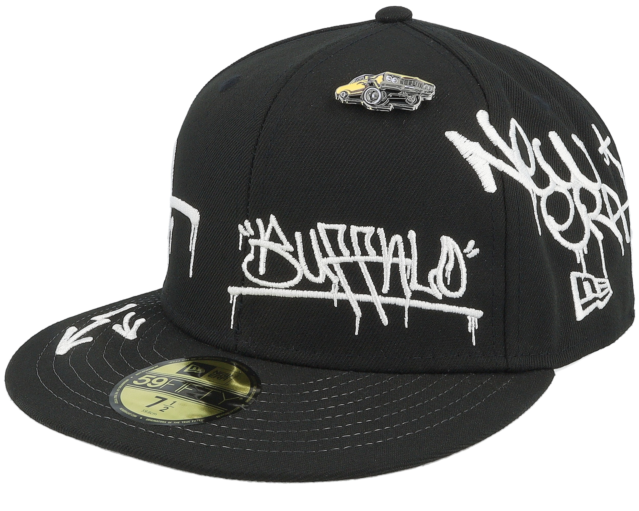 Ne Graphic 59FIFTY Black Fitted - New Era | Hatstore.com