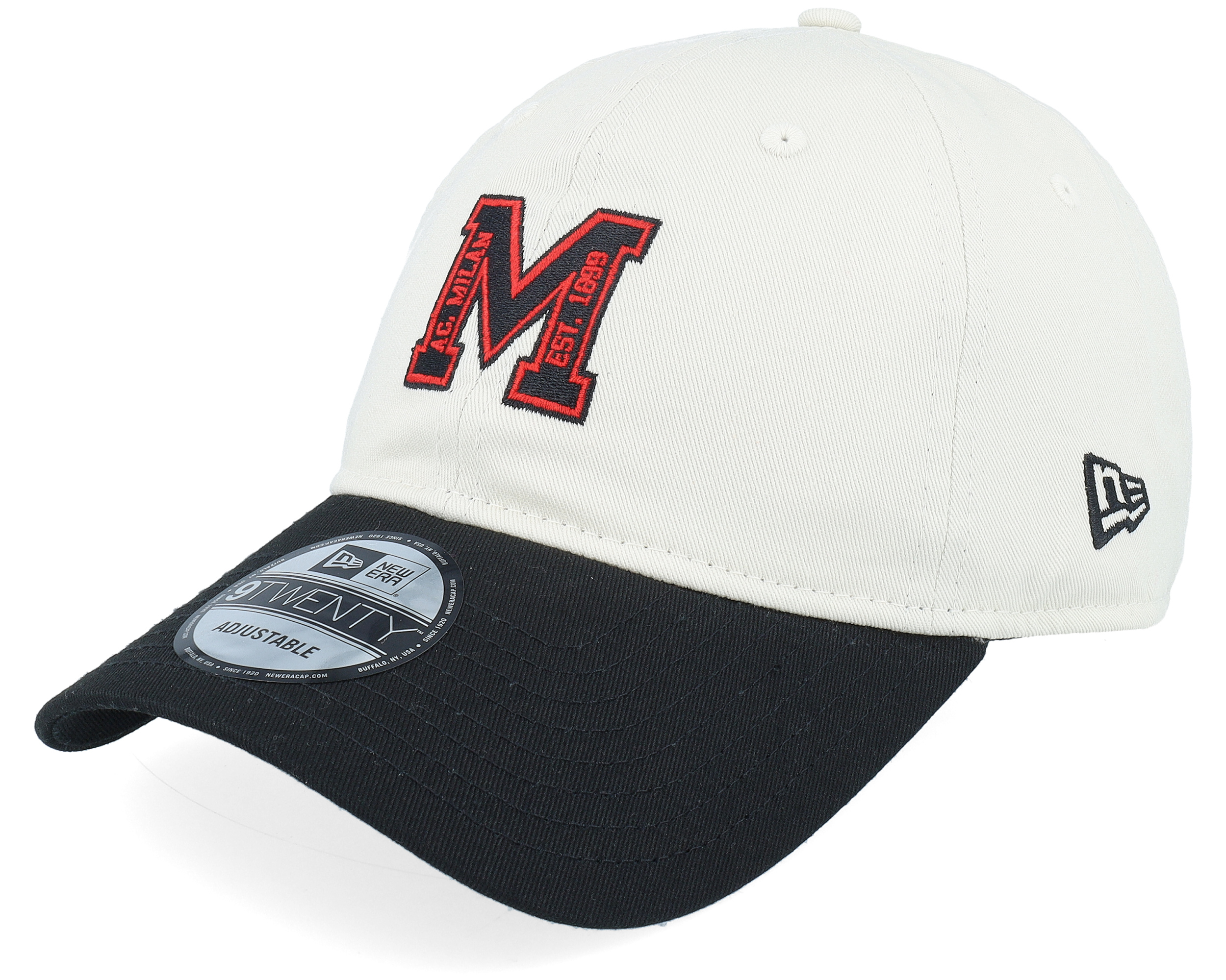 AC Milan M Logo 9TWENTY Ivory/Black Dad Cap
