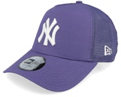 New York Yankees League Essential Purple/White Trucker