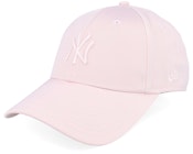 New York Yankees Womens Satin 9FORTY Light Pink Adjustable