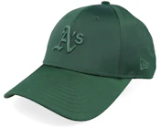 Oakland Athletics Womens Satin 9FORTY Dark Green Adjustable