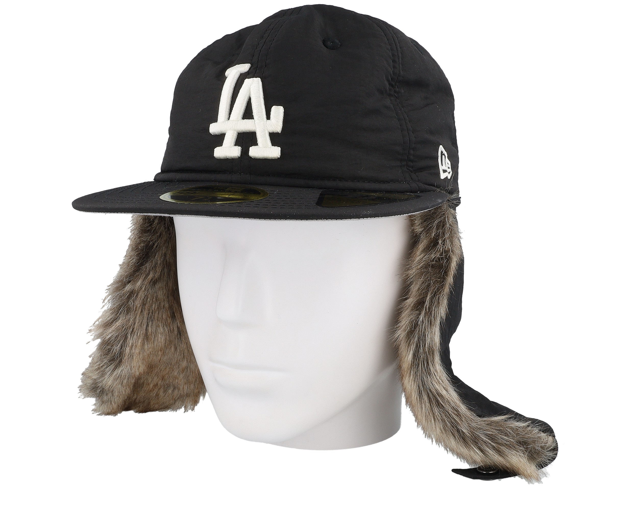 Los Angeles Dodgers Winter Dog Ear Black Earflap