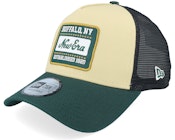 Patch Buffalo NY Canvas Dark Green/Vegas Gold/Black A-Frame Trucker