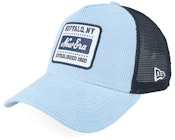 Patch Buffalo NY Cord Sky Blue/Black A-Frame Trucker