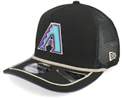 Arizona Diamondbacks Vintage Team Rope 9FIFTY Black A-frame Trucker