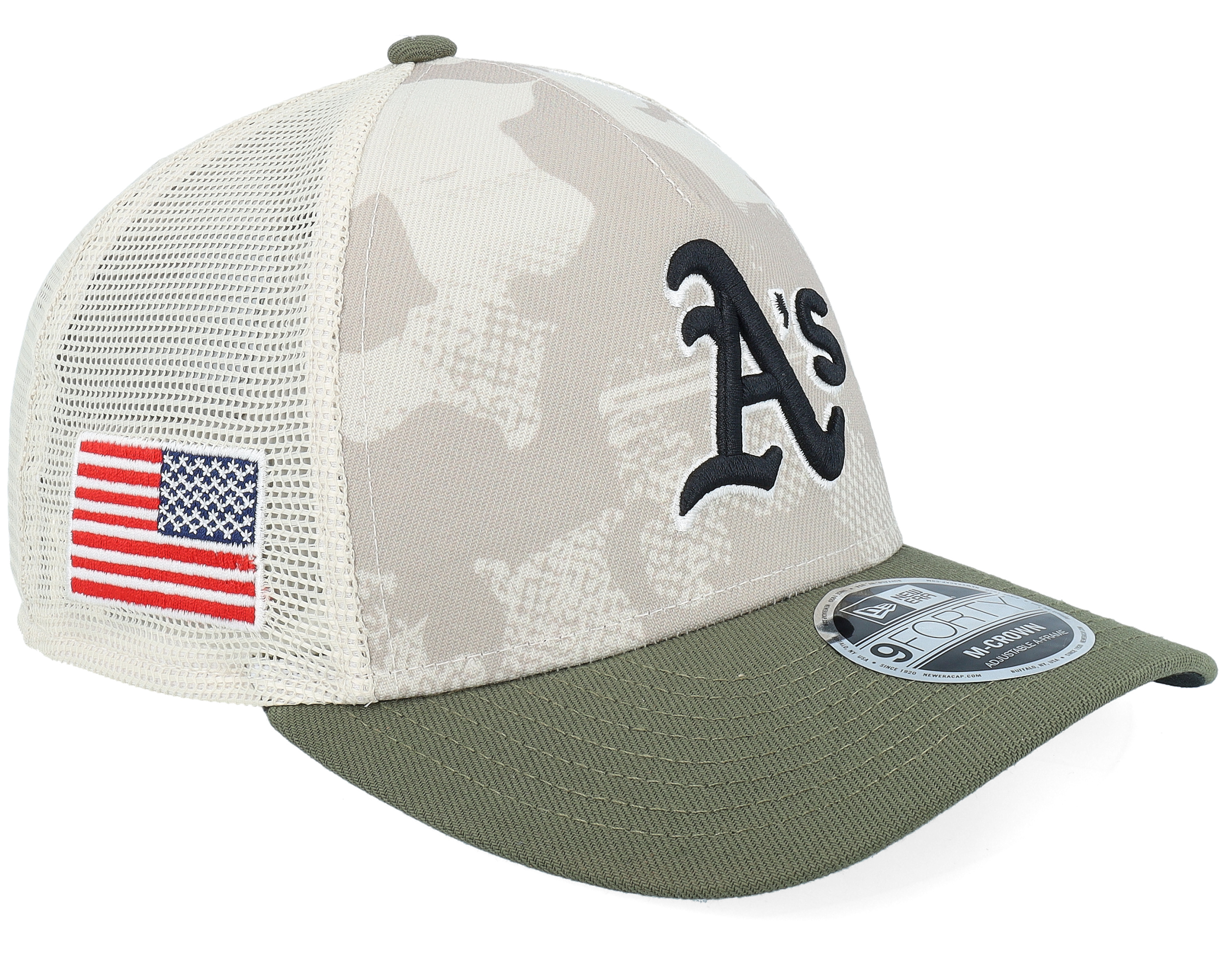 Oakland Athletics MLB Armed Forces Day 9FORTY Mc Stone/Olive A