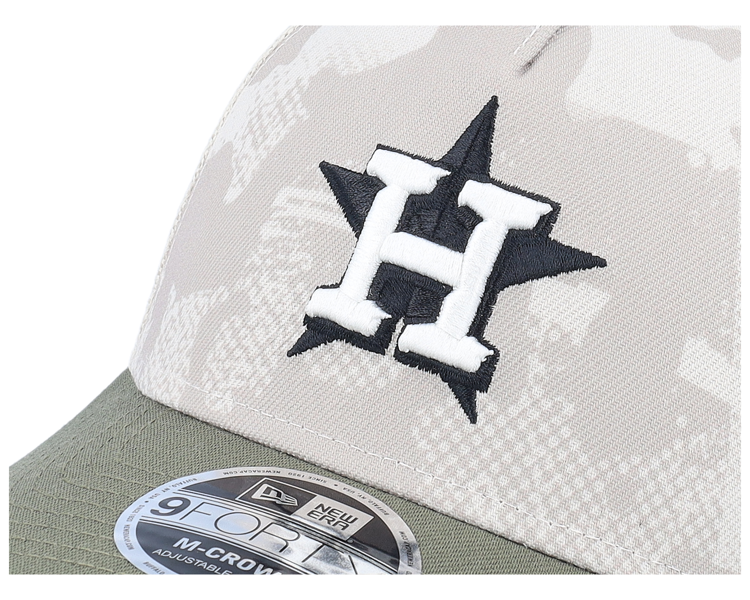 Houston Astros MLB Armed Forces Day 9FORTY Stone/Olive A-Frame