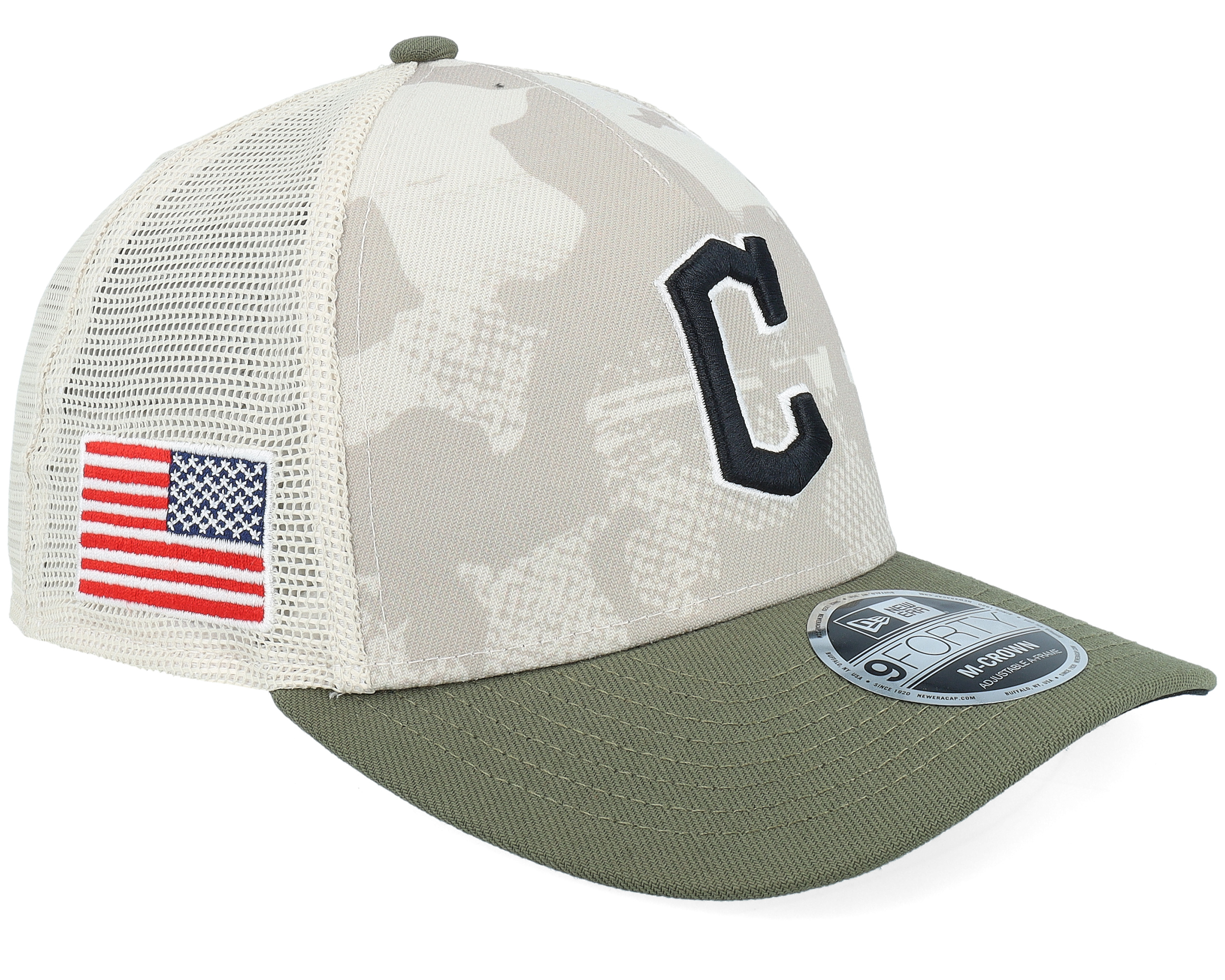 Cleveland Indians 黒 キャップ 7 3/8МＬB公認シール無し Cleveland Indians 黒 キャップ 7 3/8МLB公認シール無し