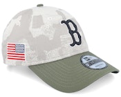 Boston Red Sox MLB Armed Forces Day 9TWENTY Stone/Olive Dad Cap