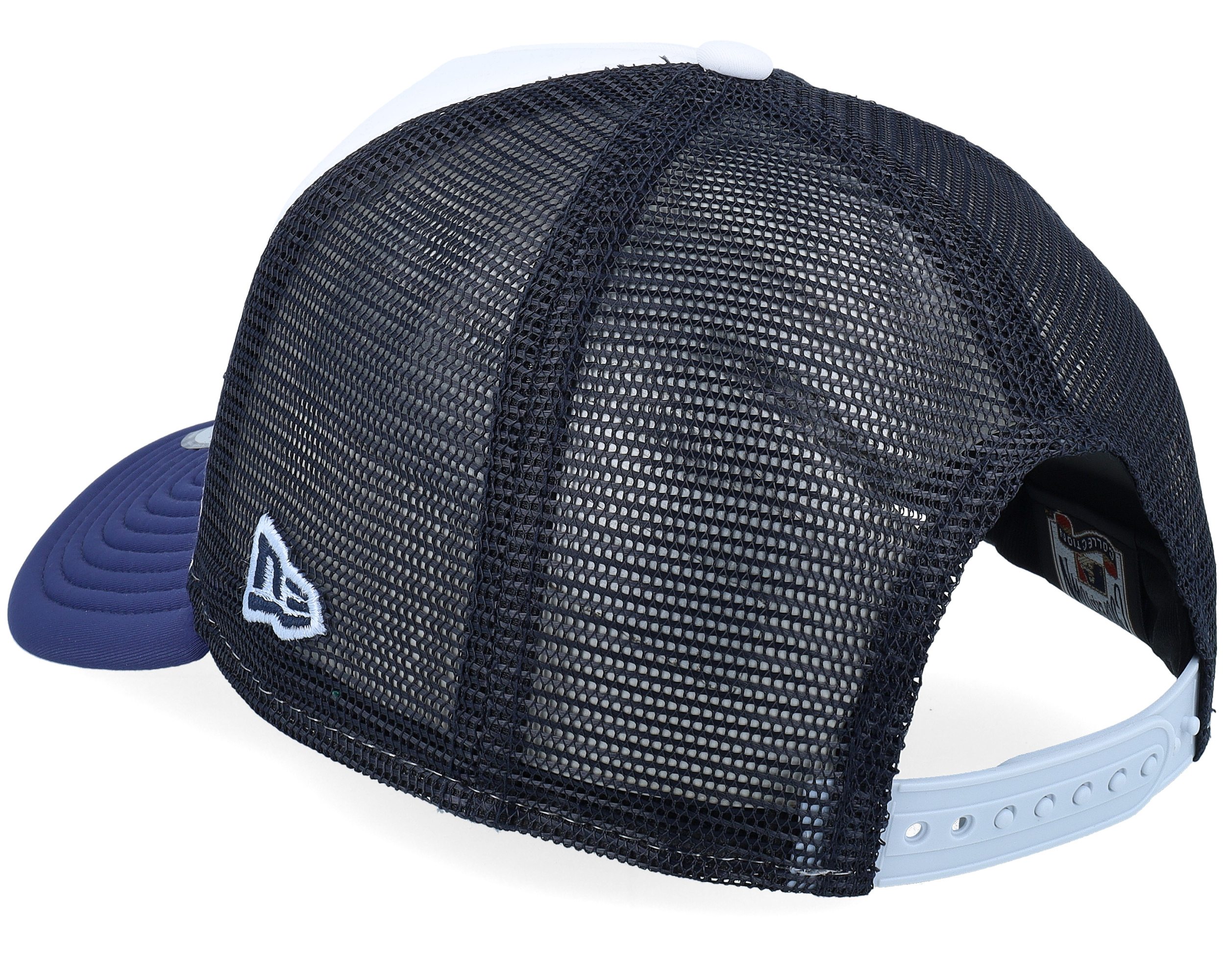 Los Angeles Dodgers World Series White/Navy A-frame Trucker