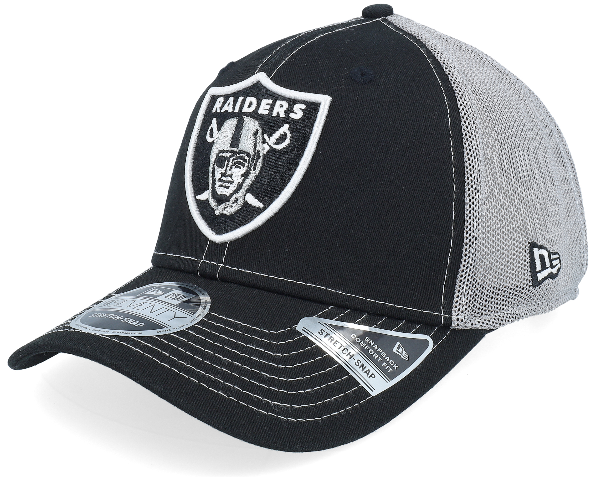 80〜90's RAIDERS newera black cap Men's Las Vegas Raiders New Era Black Throwback Cord 59FIFTY