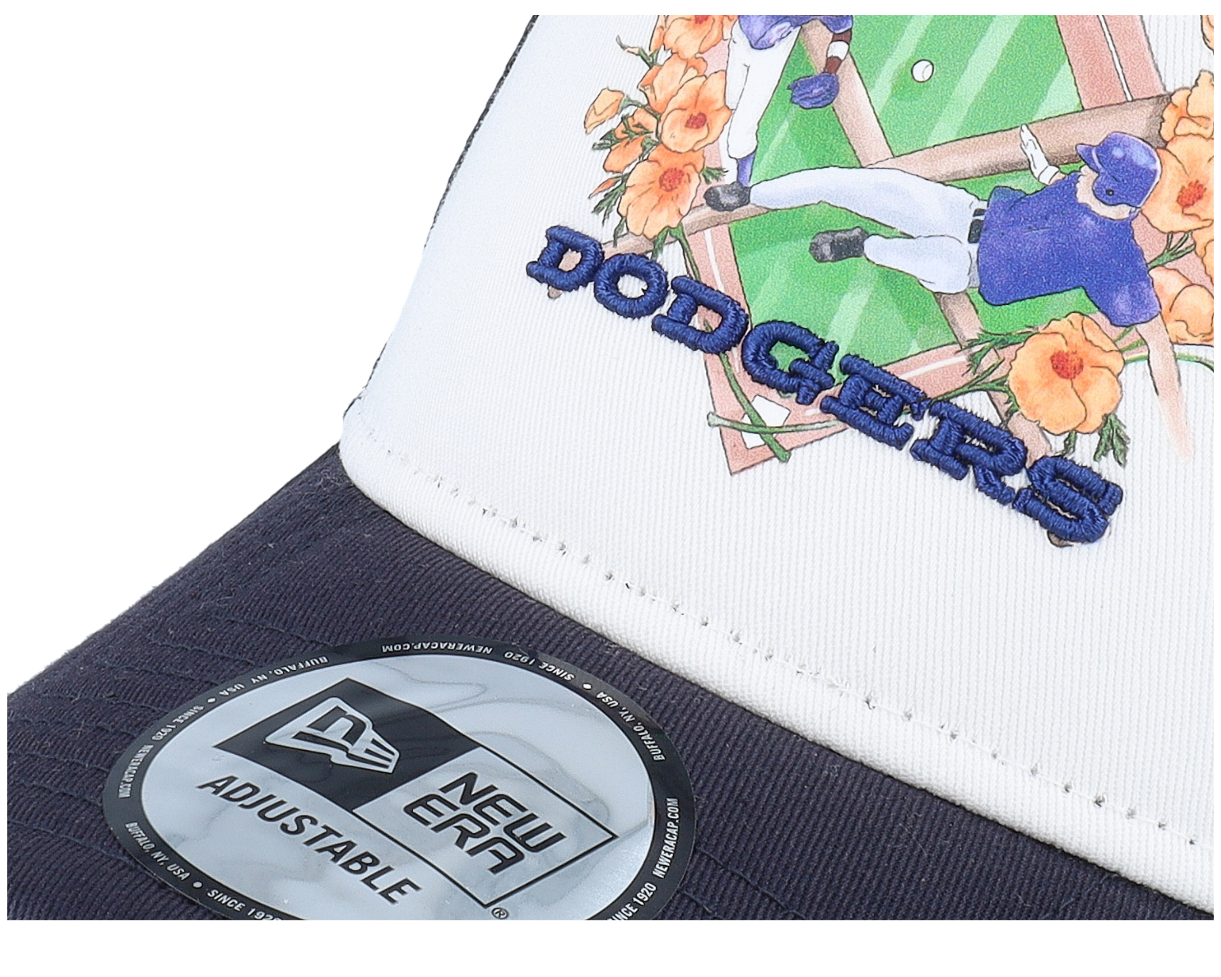 Los Angeles Dodgers MLB Graphic White/Navy A-frame Trucker