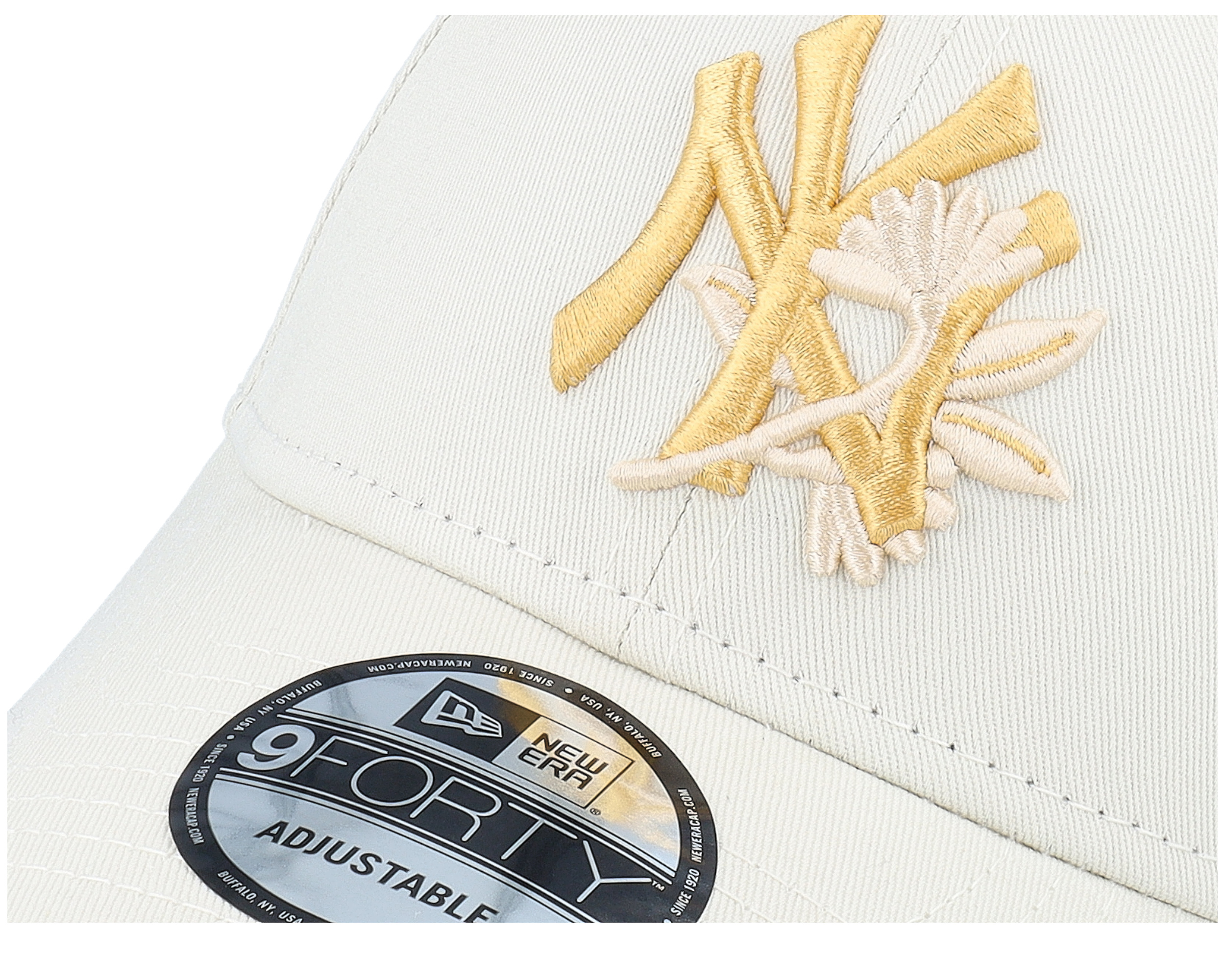 【ニューエラ】9FORTY Floral Icon NYヤンキース アイボリー New York Yankees Floral Icon 9FORTY Ivory/Gold Yellow