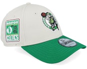 Boston Celtics Contrast Patch 9FORTY Stone/Green Dad Cap
