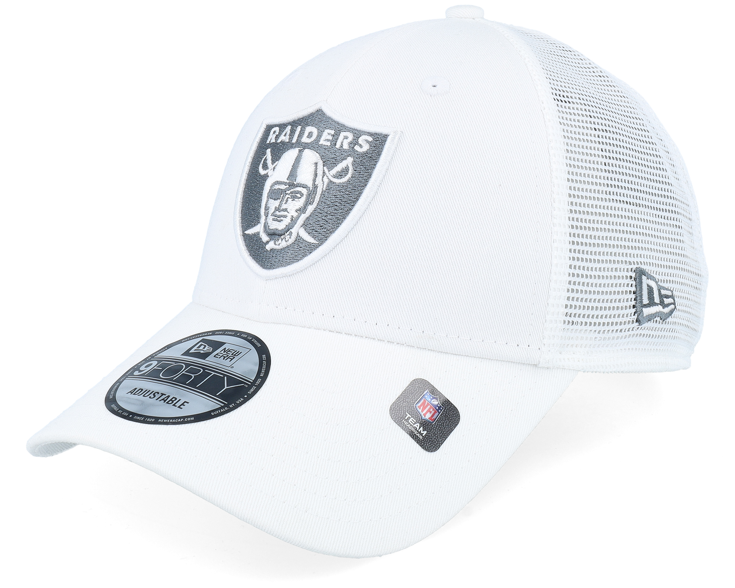 Las Vegas Raiders 9FORTY White Trucker - New Era