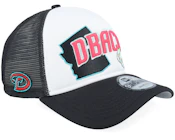Arizona Diamondbacks State Flower White/Black A-Frame Trucker