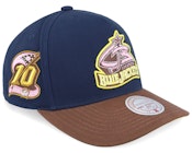 Hatstore Exclusive x Columbus Blue Jackets Pro Crown Navy/Brown A-frame Adjustable