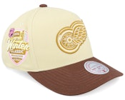 Hatstore Exclusive x Detroit Red Wings Pro Crown Cream/Brown A-frame Adjustable