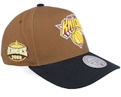 Hatstore Exclusive x New York Knicks Pro Crown Brown/Black A-frame Adjustable