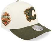Hatstore Exclusive x Calgary Flames Pro Crown Sand/Dark Green A-frame Adjustable