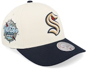 Hatstore Exclusive x Seattle Kraken Pro Crown Sand/Navy A-frame Adjustable