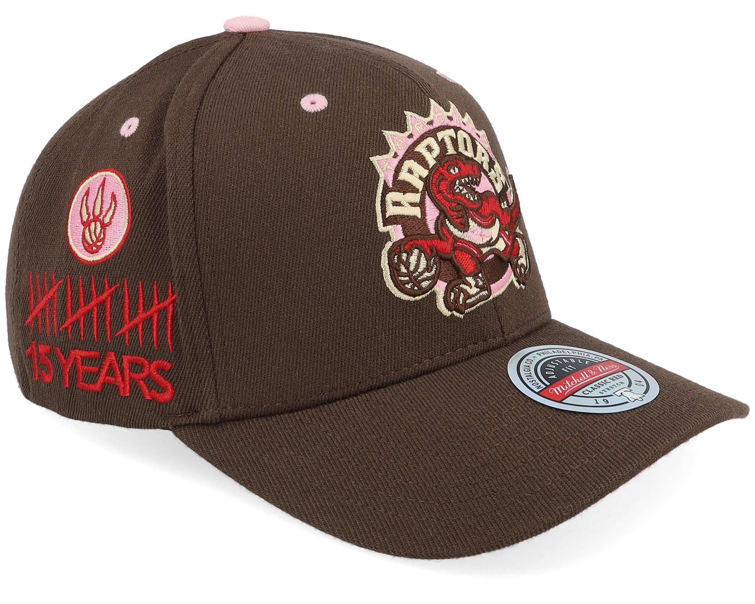 Toronto Raptors Classic Red Brown Sugar Bacon Brown Adjustable
