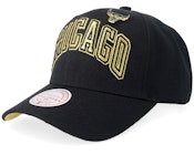 Chicago Bulls Pinned Gold Pro Black Adjustable