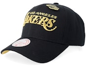 Los Angeles Lakers Pinned Gold Pro Black Adjustable