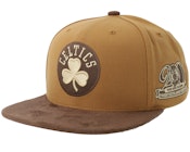 Boston Celtics Coffee/Tan Strapback