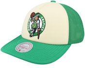 Boston Celtics Vintage Block Cream/Green Trucker