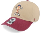Los Angeles Dodgers MLB Icon 47 Clean Up Khaki Dad Cap