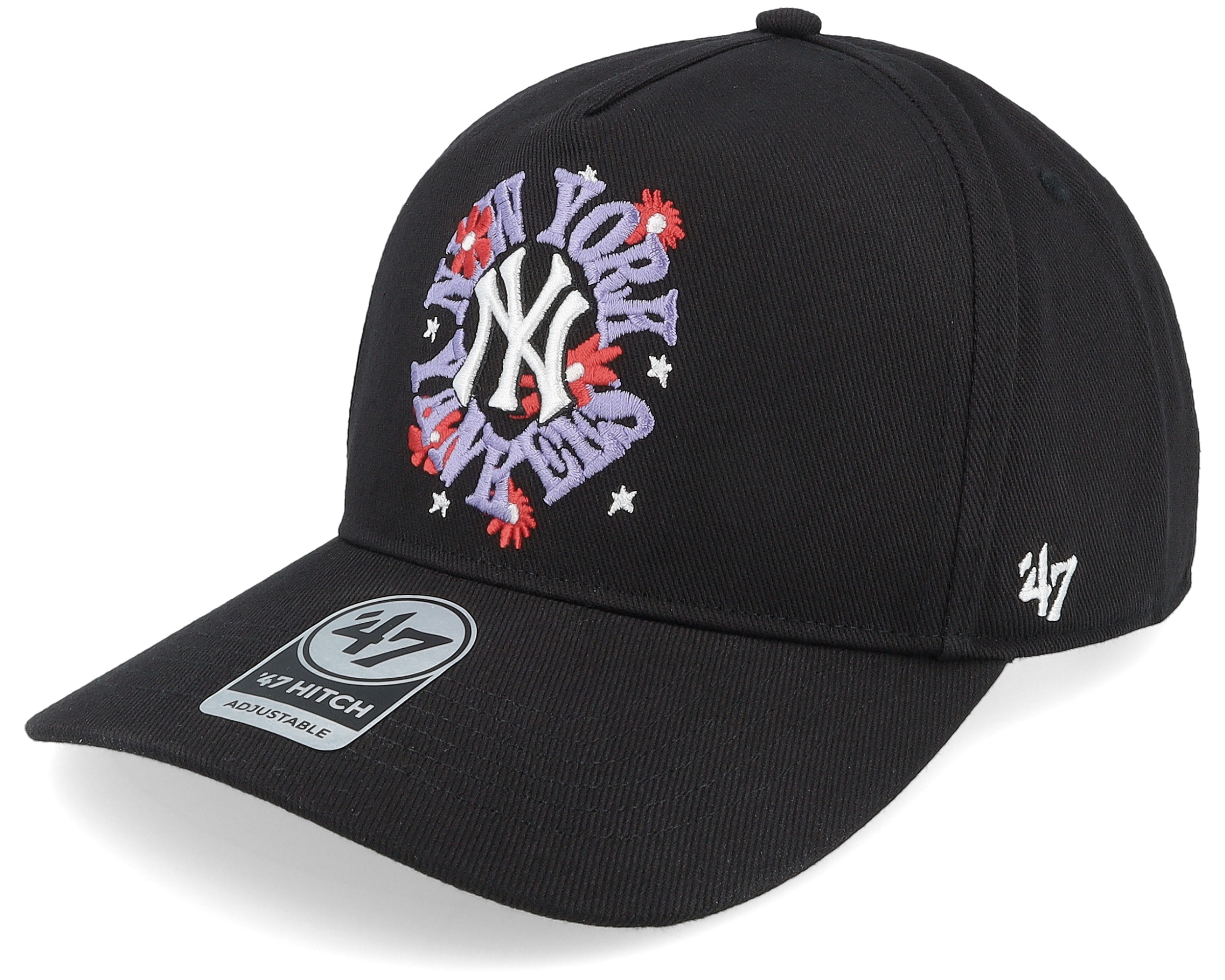 New York Yankees Mvp Black/White Adjustable - 47 Brand
