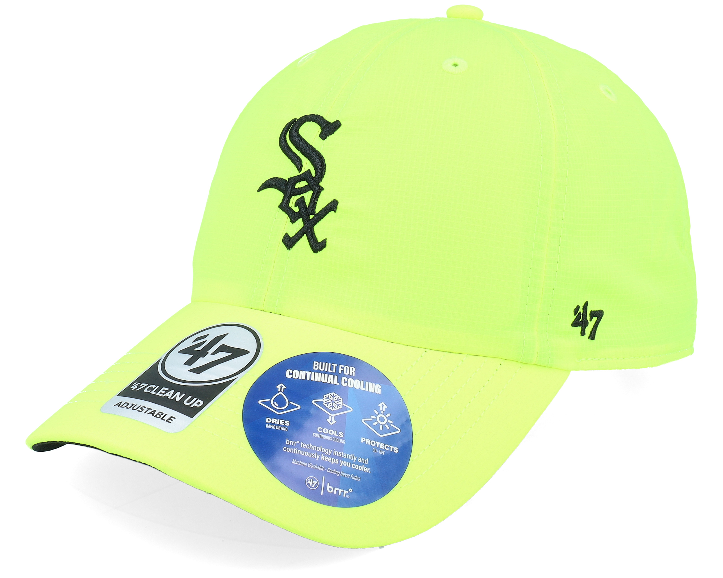 Chicago White Sox MLB 47 Clean Up Cap Neon Yellow Dad Cap