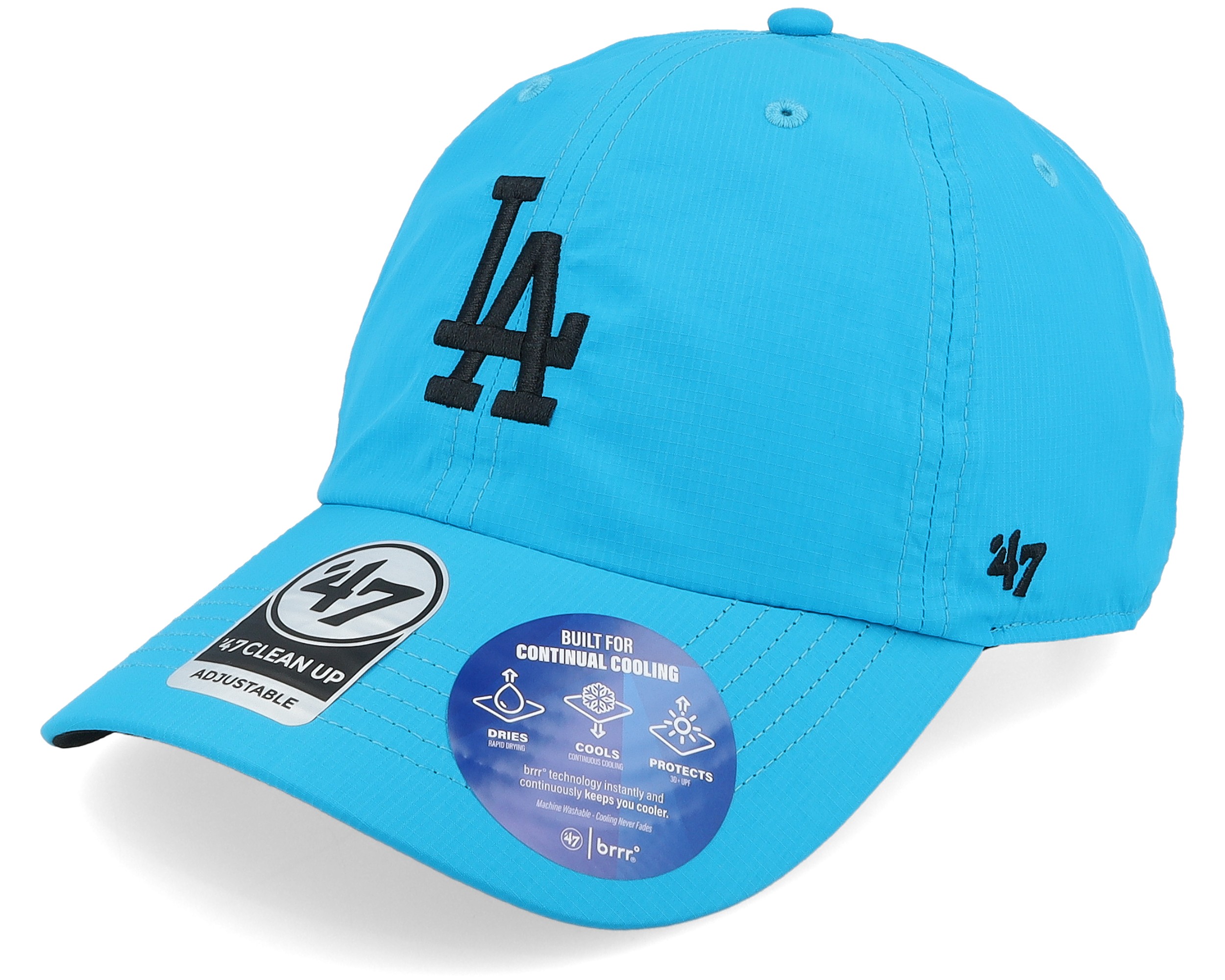Los Angeles Dodgers MLB 47 Clean Up Neon Blue Dad Cap - 47