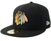 Hatstore Exclusive x Chicago Blackhawks 59FIFTY Black Fitted
