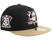 Hatstore Exclusive x Anaheim Ducks 59FIFTY 30 Anniversary Black/Khaki Fitted