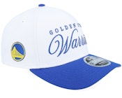 Golden State Warriors NBA Draft 9FORTY M-Crown White/Royal A-Frame Adjustable