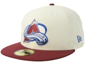 Hatstore Exclusive x Colorado Avalanche 59FIFTY Chrome/Maroon Fitted