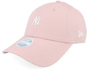 New York Yankees Womens Mini Logo 9FORTY Pink Adjustable