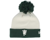Manchester United Womens Contrast Stone/Dark Green Pom