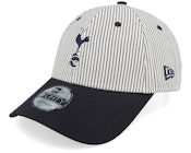Tottenham Hotspur Contrast Pinstripe 9FORTY Ivory/Navy Adjustable
