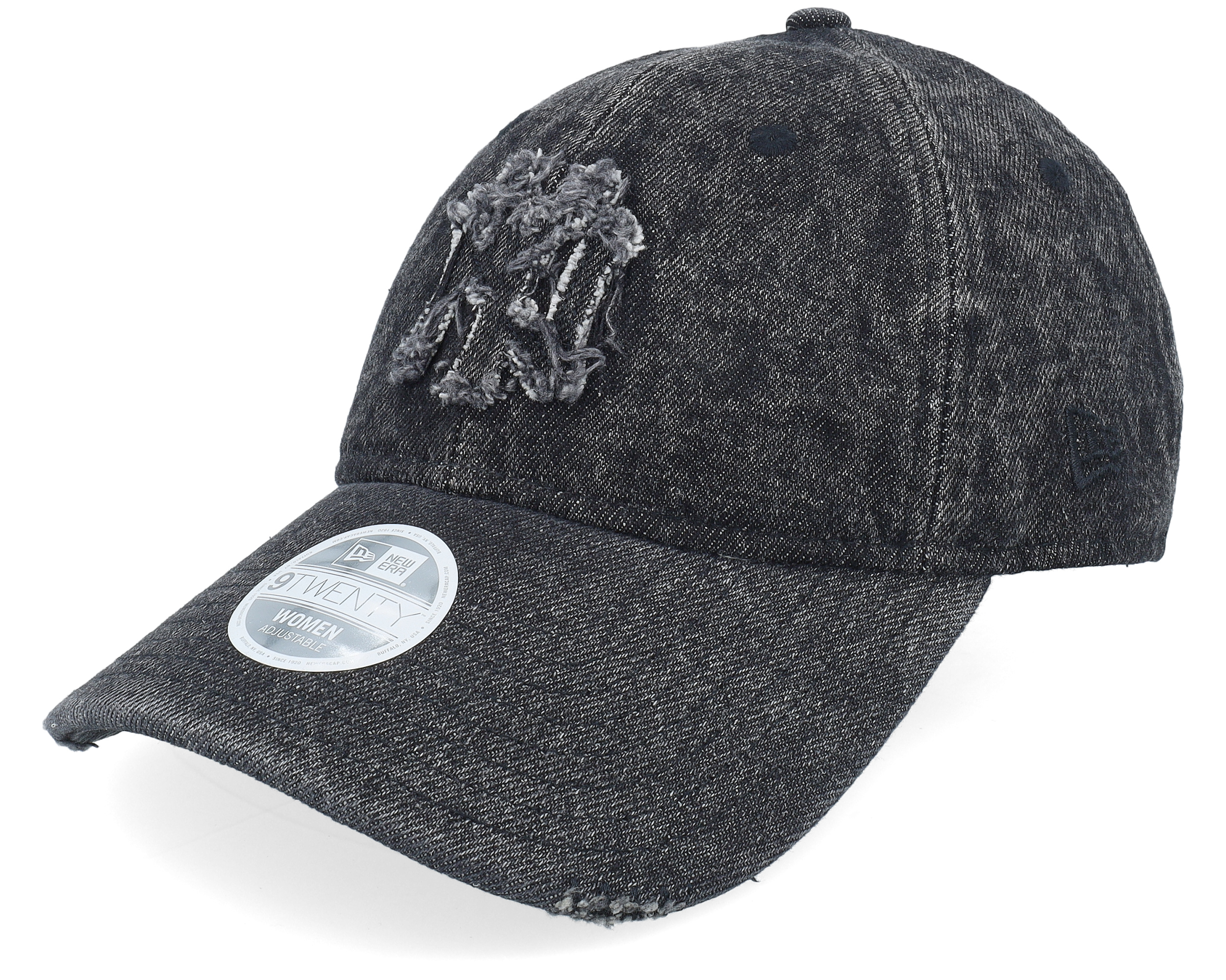 New York Yankees Womens Stone Denim 9TWENTY Black Dad Cap